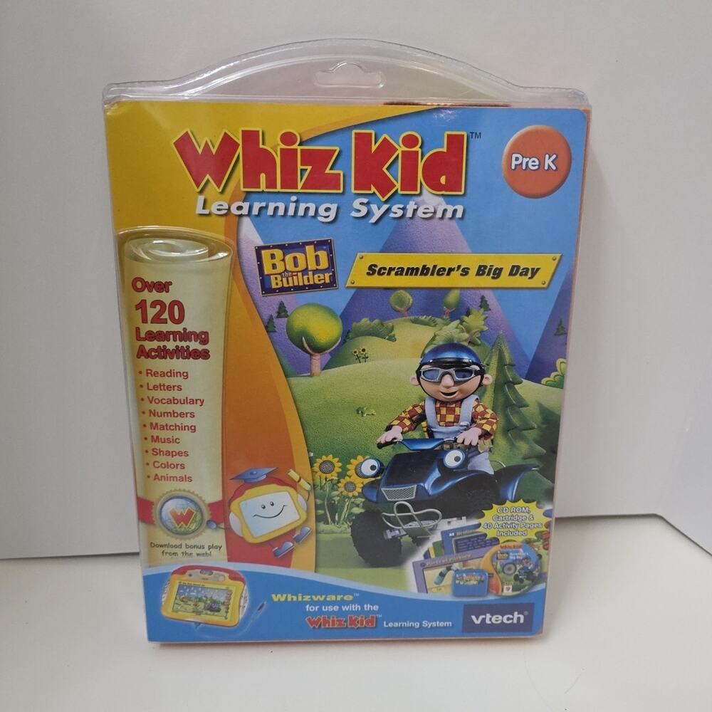 VTech Whiz Kid Bob the Builder Scrambler's Big Day Pre K Learning Cartridge